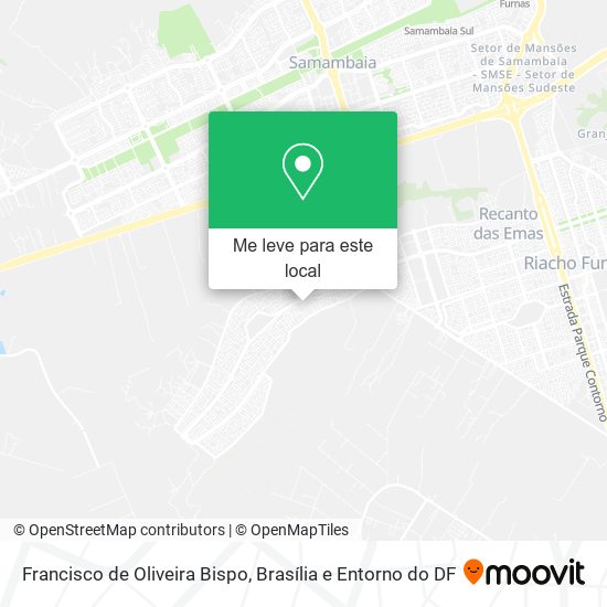 Francisco de Oliveira Bispo mapa