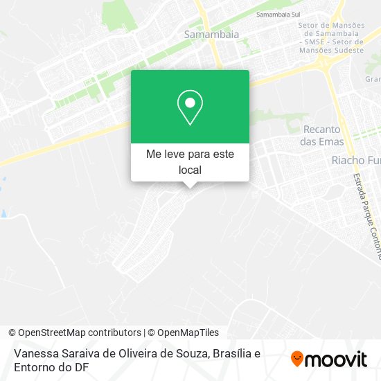 Vanessa Saraiva de Oliveira de Souza mapa