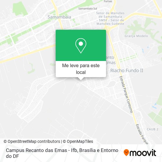 Campus Recanto das Emas - Ifb mapa