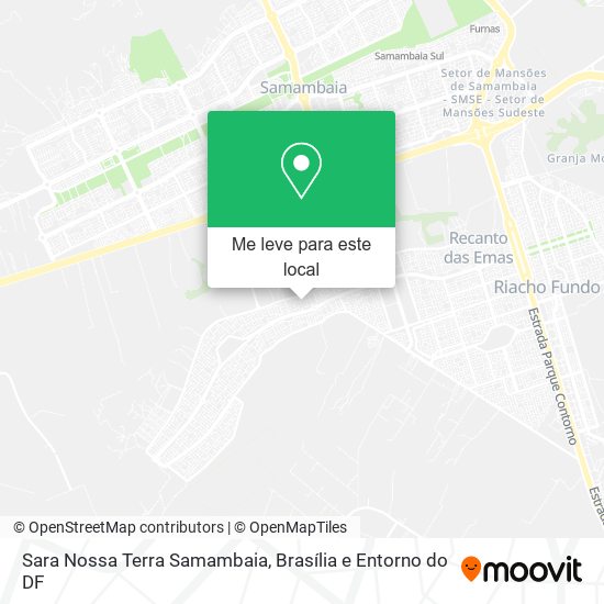Sara Nossa Terra Samambaia mapa