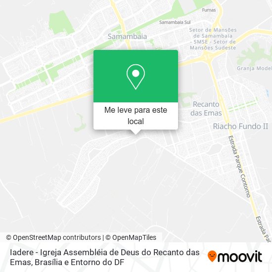 Iadere - Igreja Assembléia de Deus do Recanto das Emas mapa