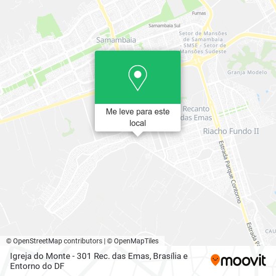 Igreja do Monte - 301 Rec. das Emas mapa