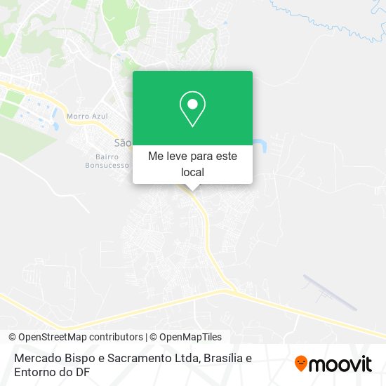 Mercado Bispo e Sacramento Ltda mapa