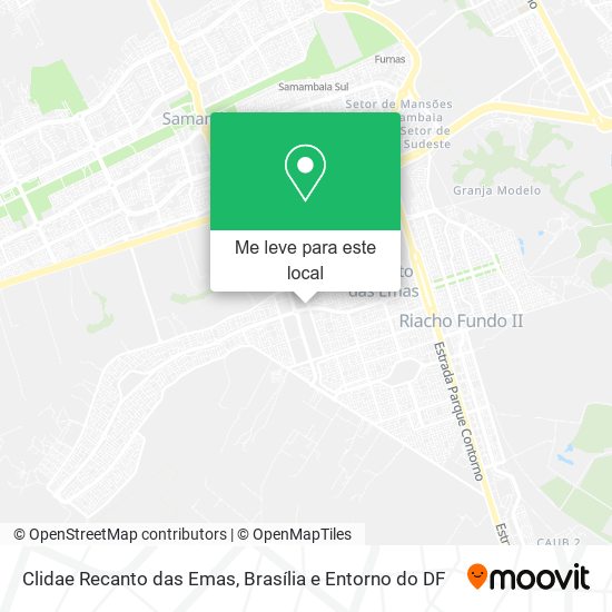 Clidae Recanto das Emas mapa