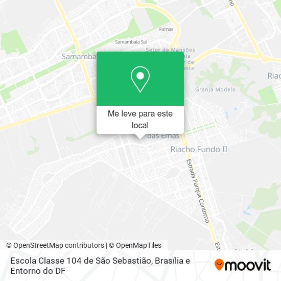 Escola Classe 104 de São Sebastião mapa