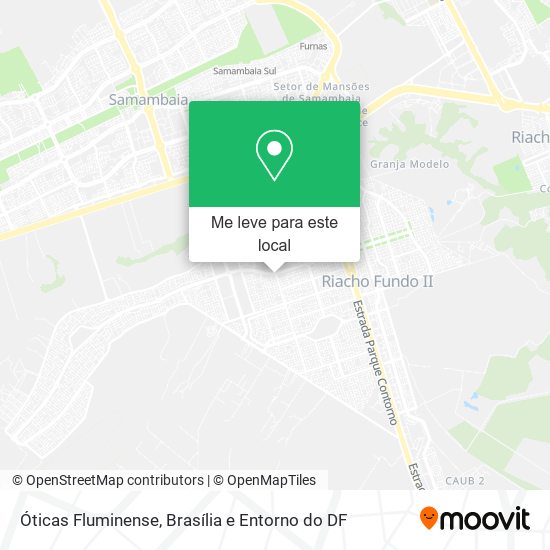 Óticas Fluminense mapa