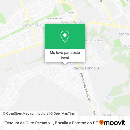 Tesoura de Ouro Recanto 1 mapa