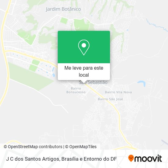 J C dos Santos Artigos mapa