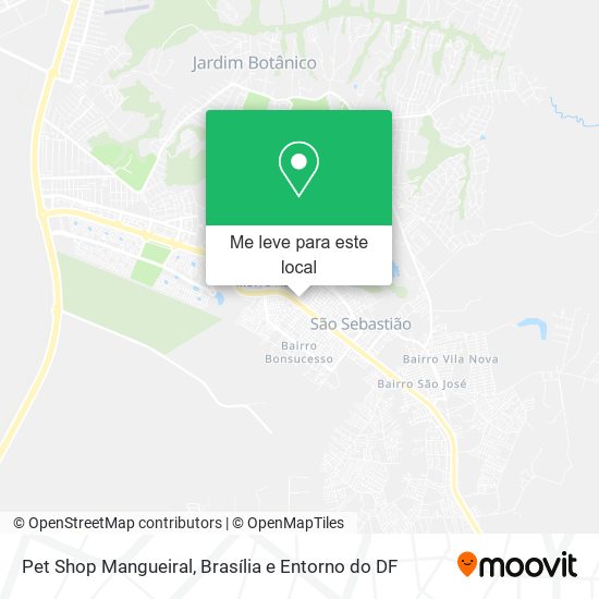 Pet Shop Mangueiral mapa