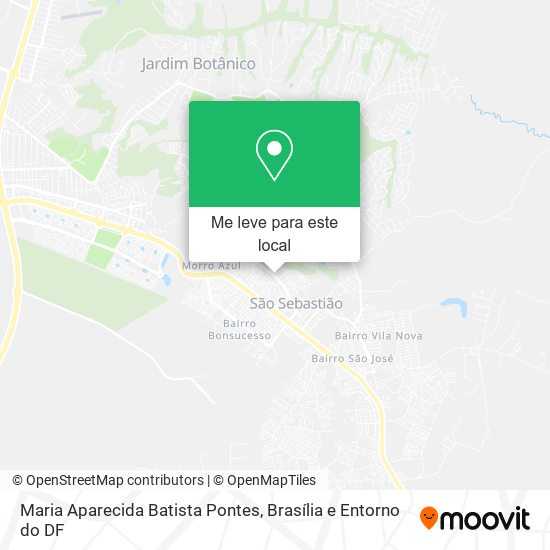 Maria Aparecida Batista Pontes mapa