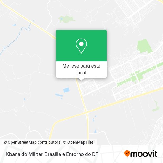Kbana do Militar mapa