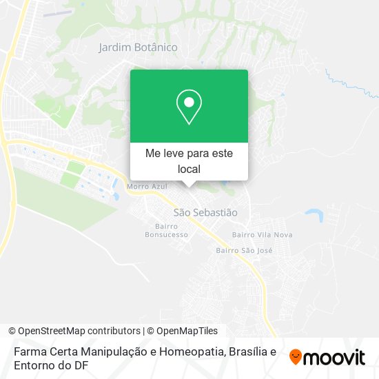 Farma Certa Manipulação e Homeopatia mapa