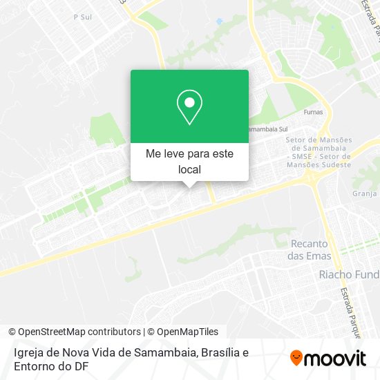 Igreja de Nova Vida de Samambaia mapa