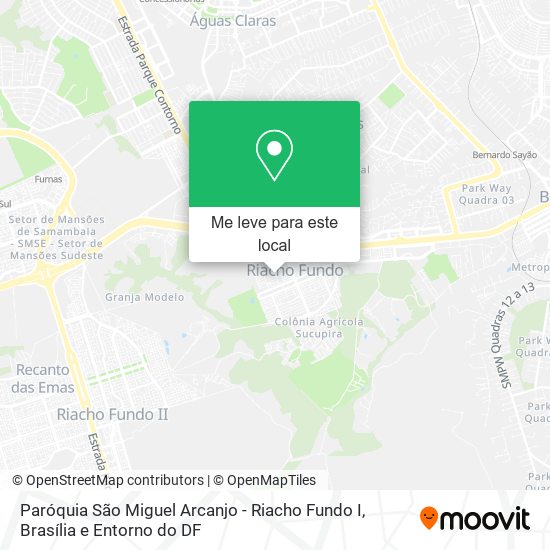 Paróquia São Miguel Arcanjo - Riacho Fundo I mapa