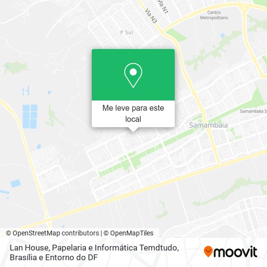 Lan House, Papelaria e Informática Temdtudo mapa