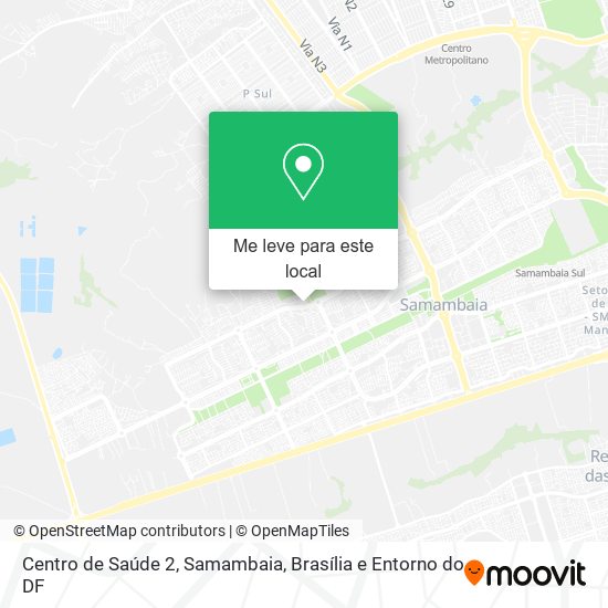 Centro de Saúde 2, Samambaia mapa