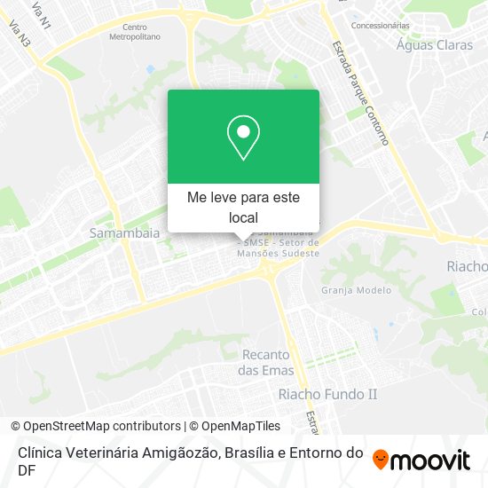Clínica Veterinária Amigãozão mapa