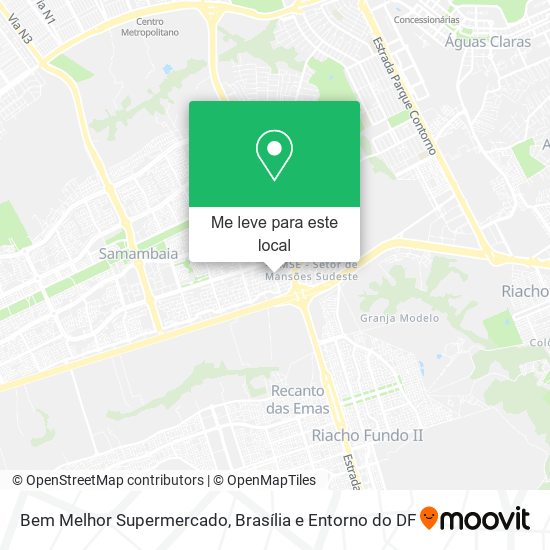 Bem Melhor Supermercado mapa
