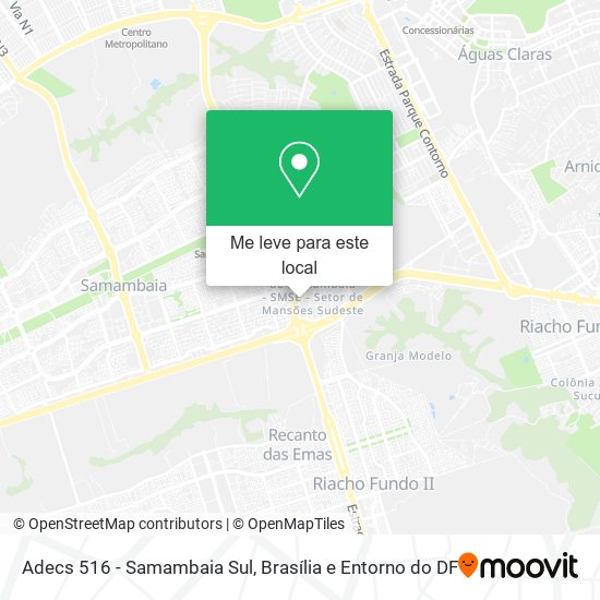 Adecs 516 - Samambaia Sul mapa