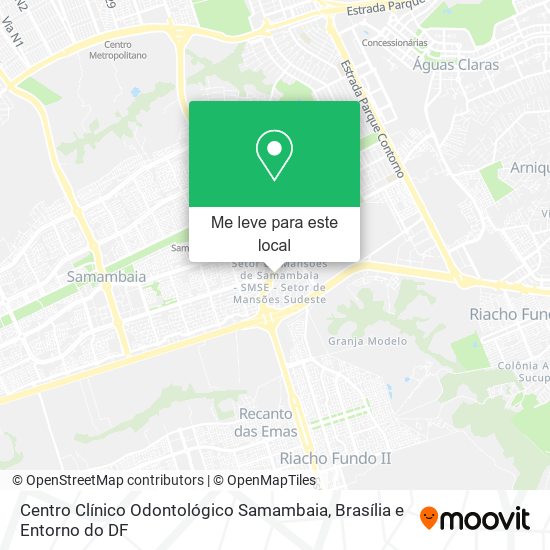 Centro Clínico Odontológico Samambaia mapa