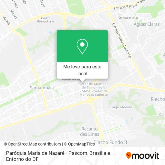 Paróquia Maria de Nazaré - Pascom mapa