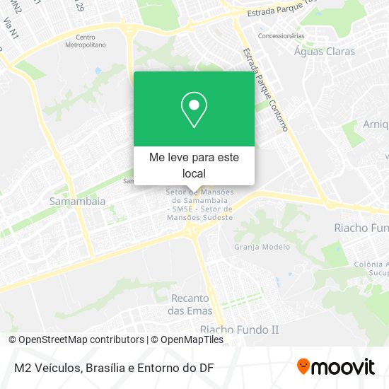 M2 Veículos mapa