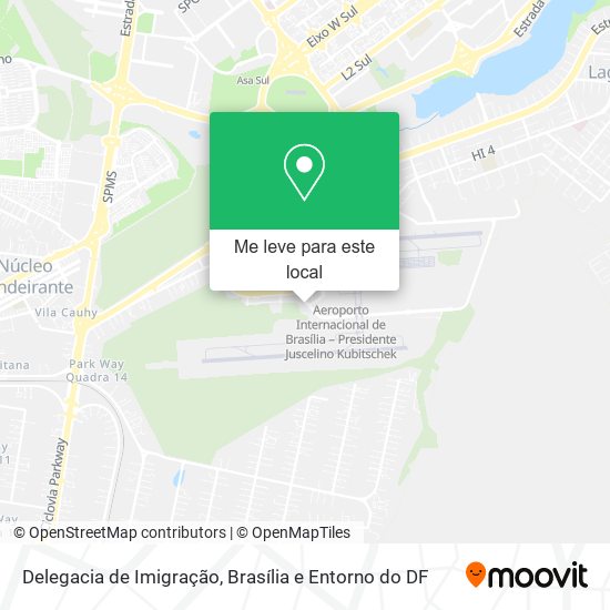 Delegacia de Imigração mapa