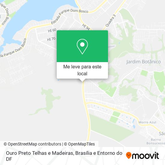 Ouro Preto Telhas e Madeiras mapa
