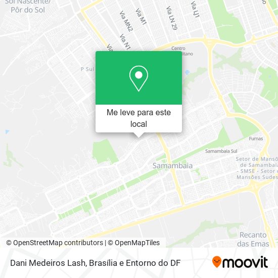 Dani Medeiros Lash mapa