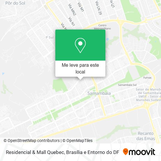 Residencial & Mall Quebec mapa