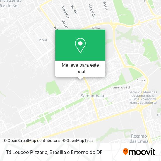 Tá Loucoo Pizzaria mapa