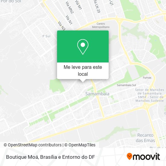 Boutique Moá mapa