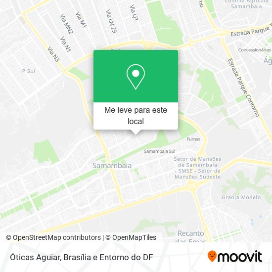 Óticas Aguiar mapa