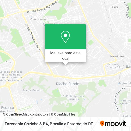 Fazendola Cozinha & BA mapa