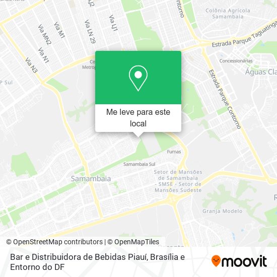 Bar e Distribuidora de Bebidas Piauí mapa