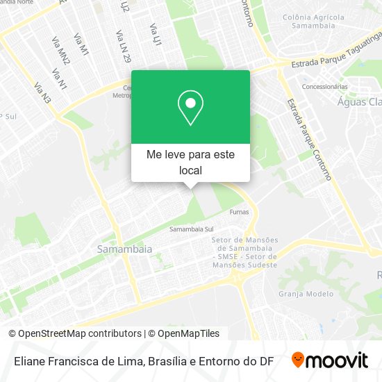 Eliane Francisca de Lima mapa