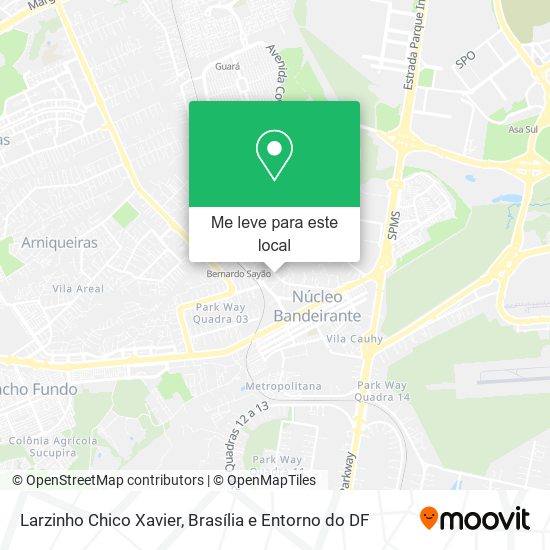 Larzinho Chico Xavier mapa