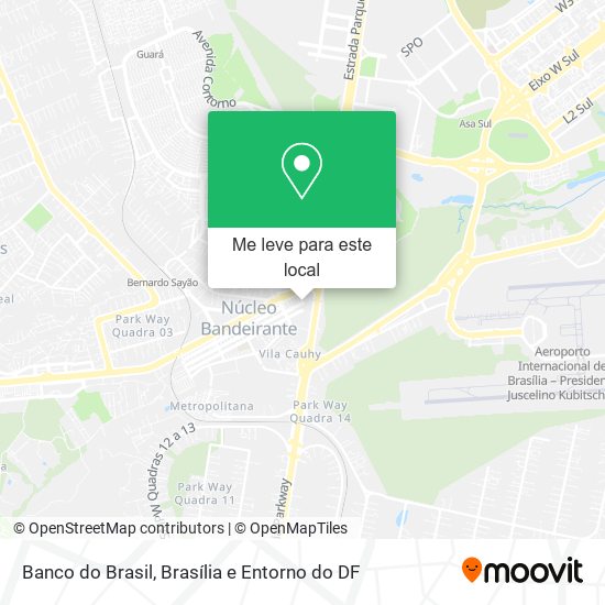 Banco do Brasil mapa
