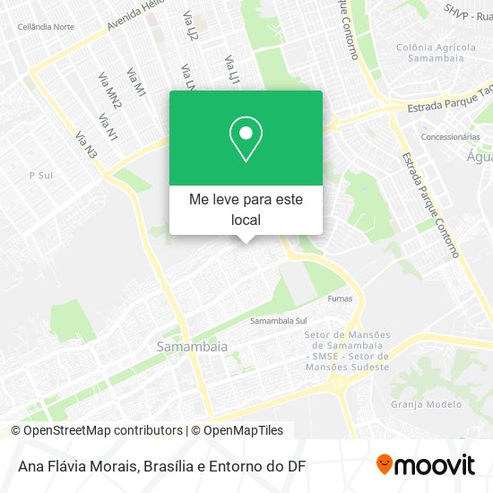 Ana Flávia Morais mapa