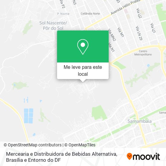 Mercearia e Distribuidora de Bebidas Alternativa mapa