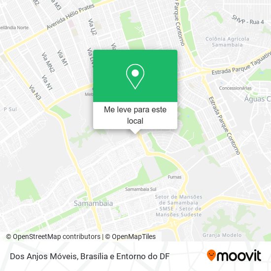 Dos Anjos Móveis mapa