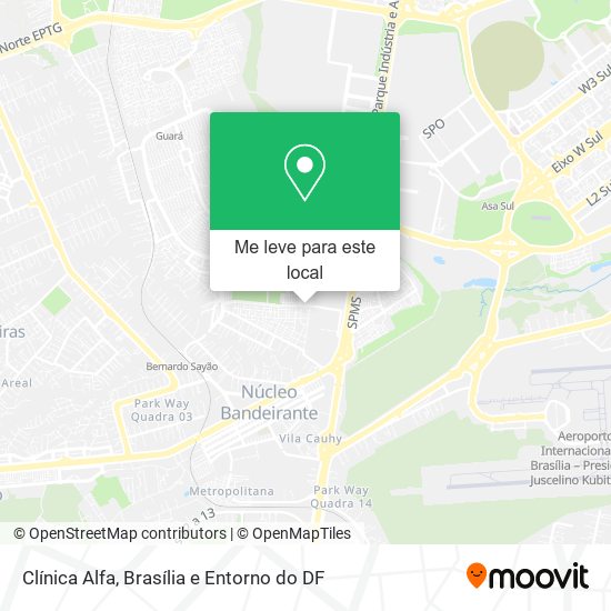 Clínica Alfa mapa