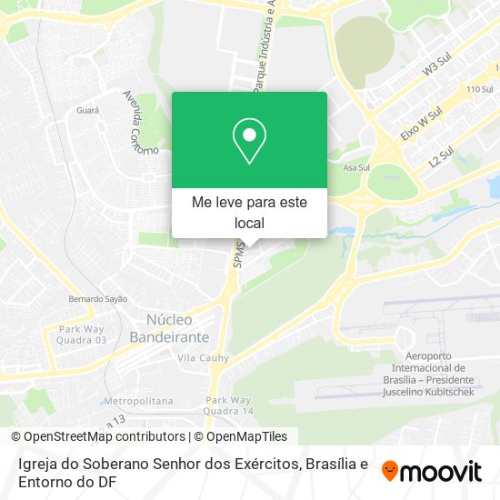Igreja do Soberano Senhor dos Exércitos mapa