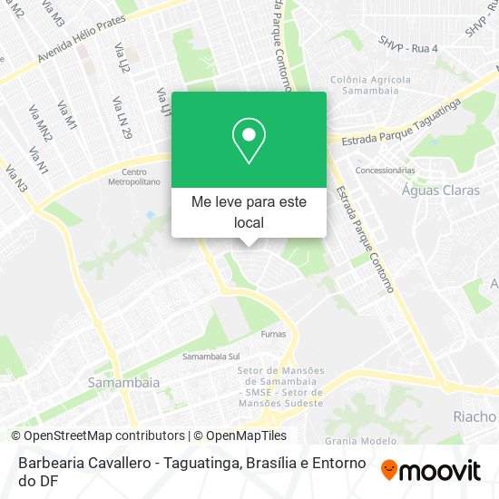 Barbearia Cavallero - Taguatinga mapa