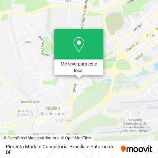 Pimenta Moda e Consultoria mapa