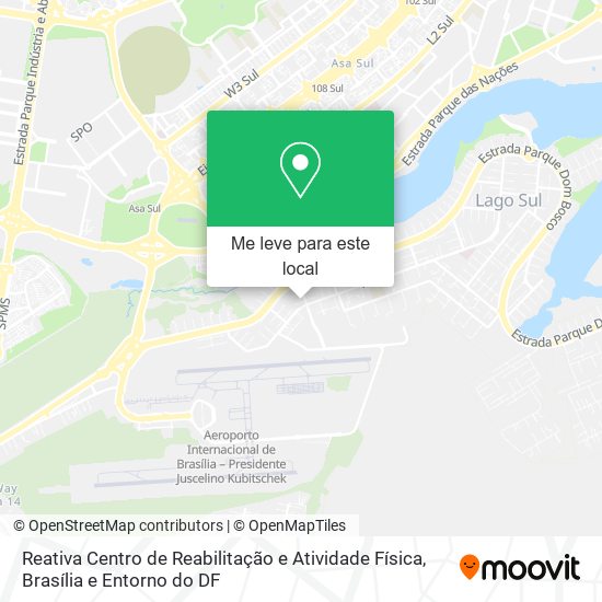 Reativa Centro de Reabilitação e Atividade Física mapa