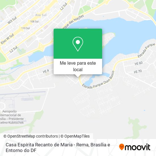 Casa Espírita Recanto de Maria - Rema mapa