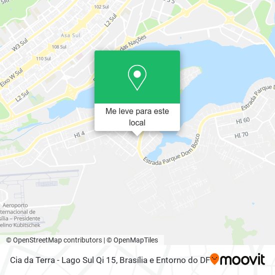 Cia da Terra - Lago Sul Qi 15 mapa