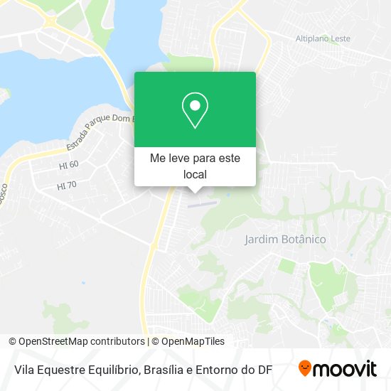 Vila Equestre Equilíbrio mapa