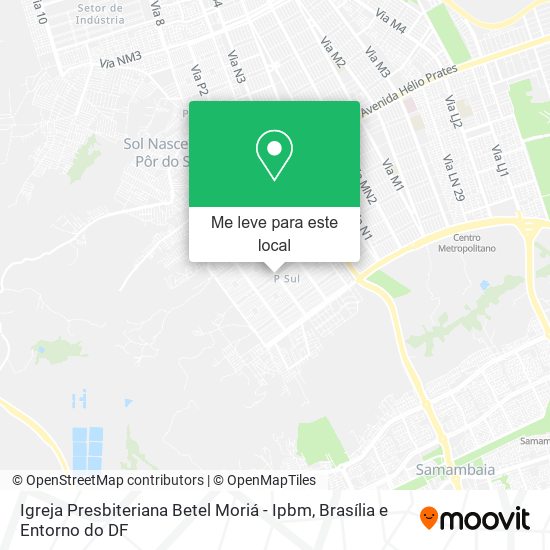 Igreja Presbiteriana Betel Moriá - Ipbm mapa